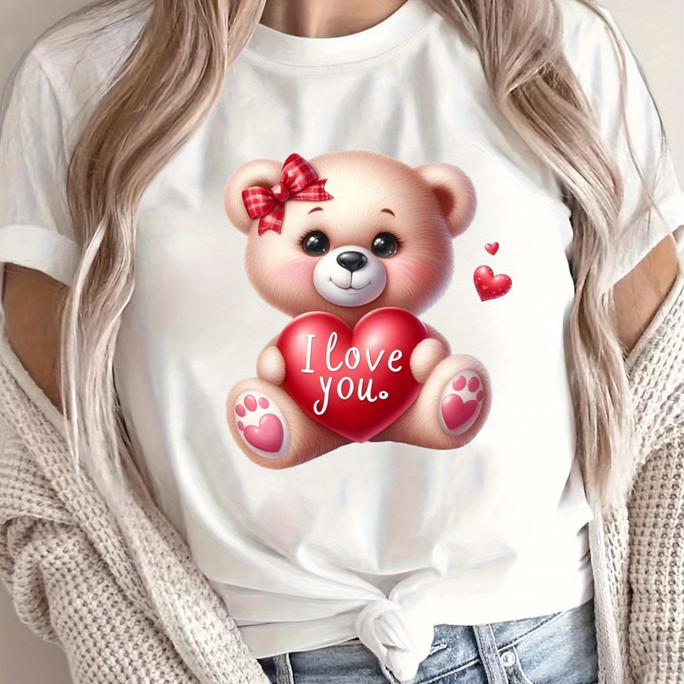 Women's Loose Large Size T-Shirt Spring Summer Casual Short Sleeve Breathable Fabric