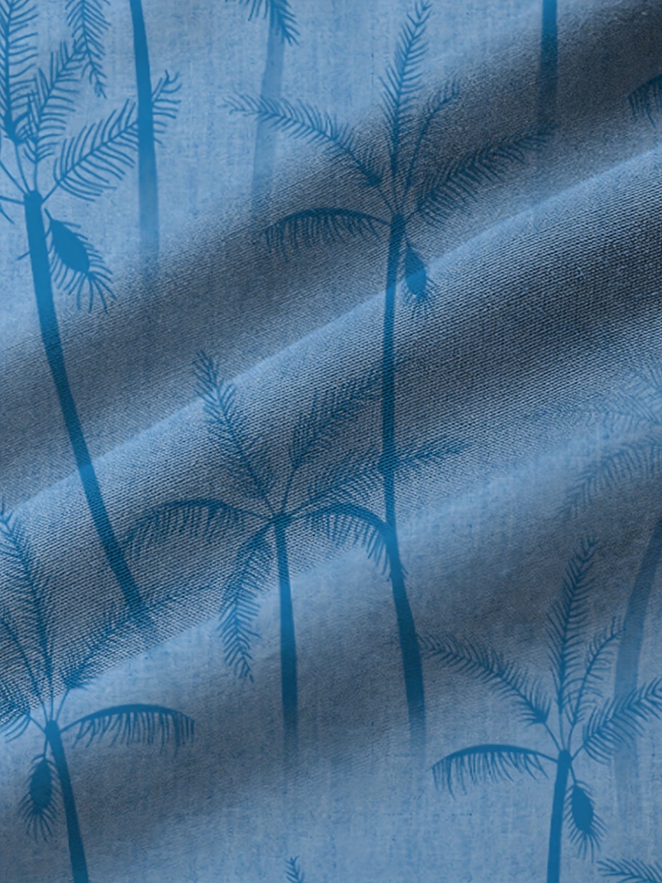 Men's Plus Size Hawaiian Shirt with Coconut Trees Graphic Print Beach Vacation Casual Shirt