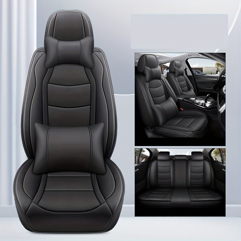 Avtomobil o‘rindiq qopqog‘i, barcha mavsumlar uchun, charm, to‘liq qamrov, beshta o‘rindiq uchun