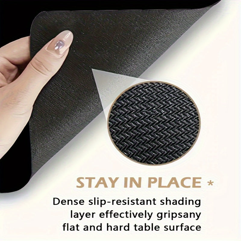 Large Blue 3D Textured Waterproof Non-Slip Rubber Mouse Pad for Gaming and Office