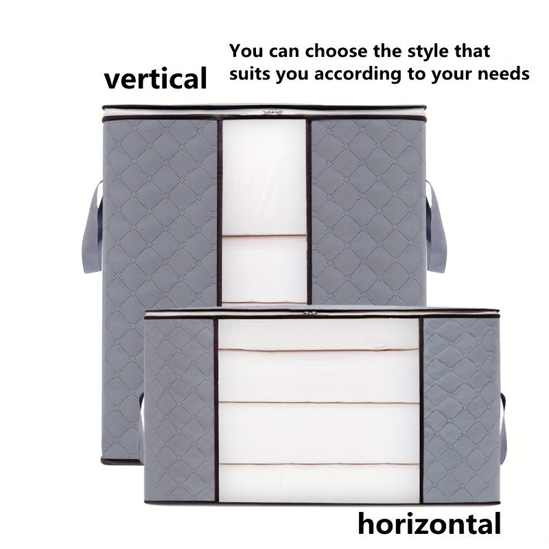 3 qavatli suv o'tkazmaydigan saqlash sumkasi kiyimlar, yostiq va to'shakka mo'ljallangan, changga chidamli tashkilotchi