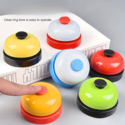 Rang-barang metall qo‘l chalinishi, stol uchun toza tovush bilan, uy hayvonlari uchun ogohlantirish