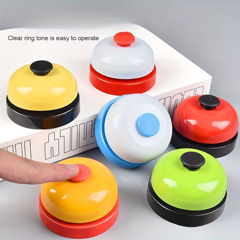 Colorful Metal Hand Bell with Clear Ring Tone for Desk Table Pet Alerts