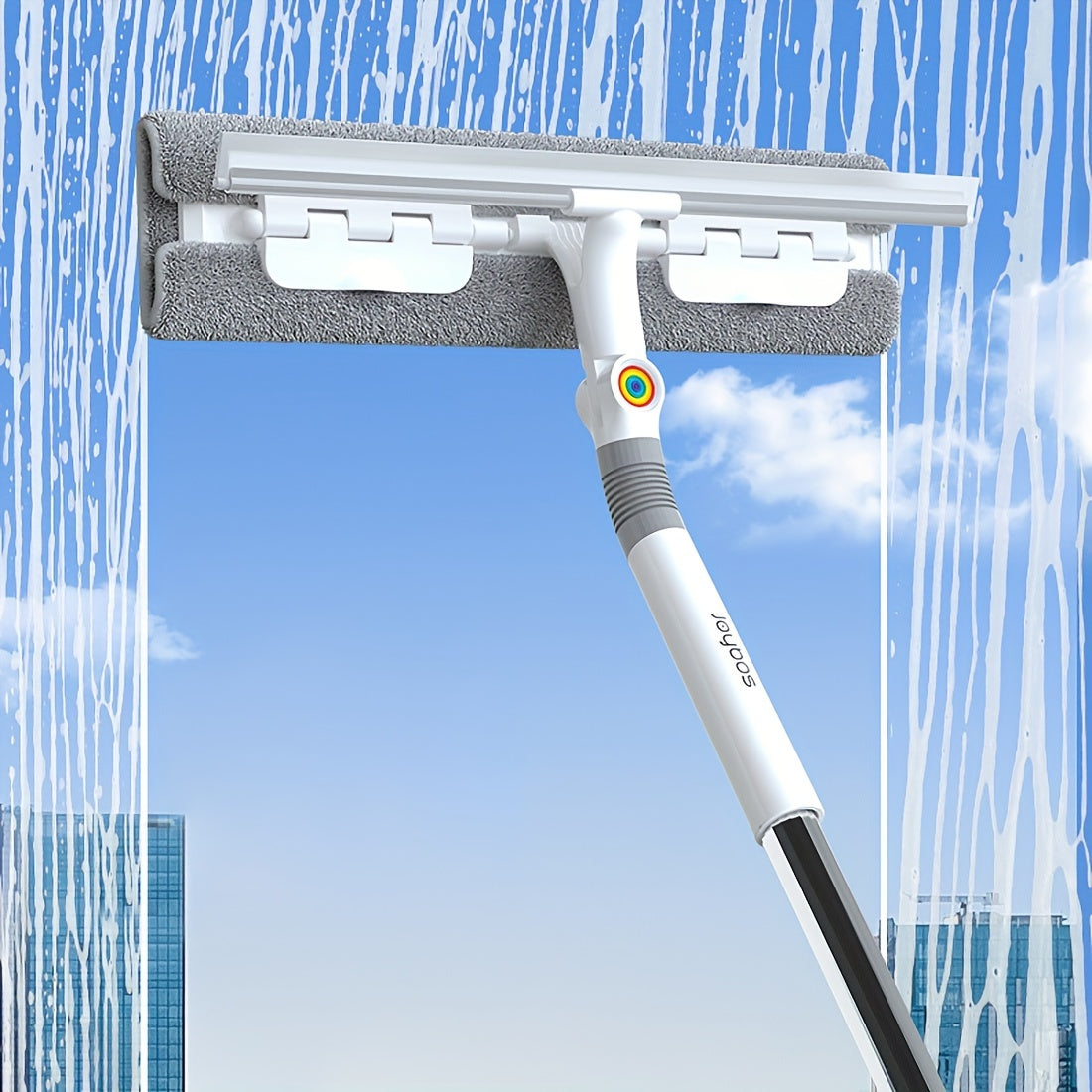 Baland binolar uchun mo'ljallangan maxsus shisha tozalash qirqgichi