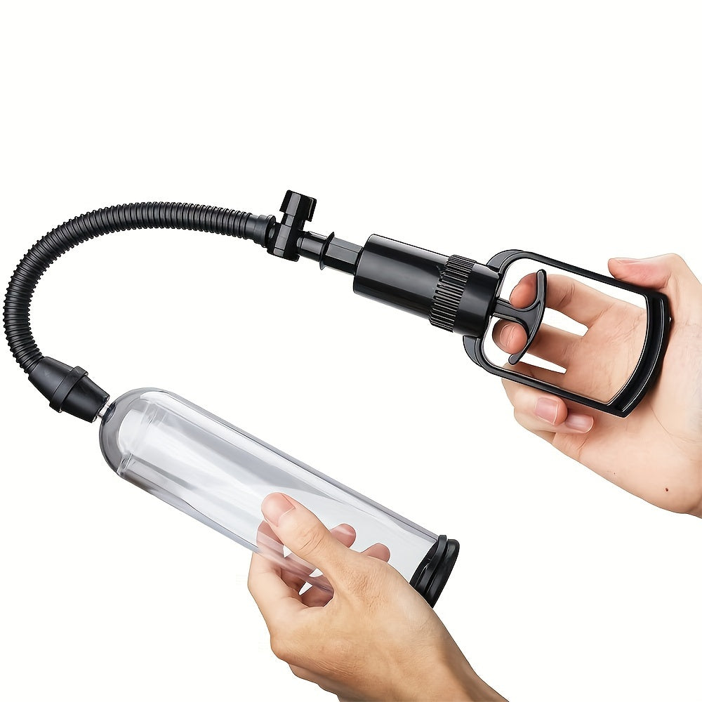 Men Penis Pump Vacuum System with Sleeves, Adjustable, Realistic Shaft