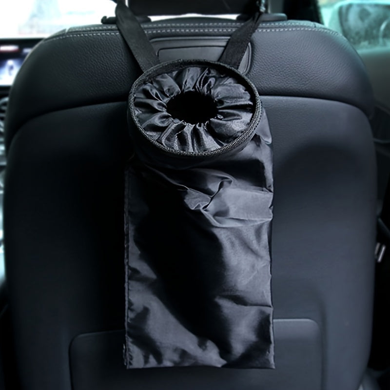 Foldable Car Storage Bag Polyester Fiber Portable Trash Can Organizer