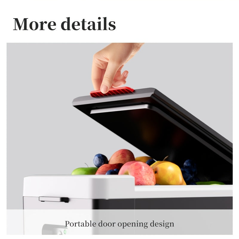 Sayohat, lager va saqlash uchun portativ 10L avtomobil muzlatgich sovutgich va ventilyator