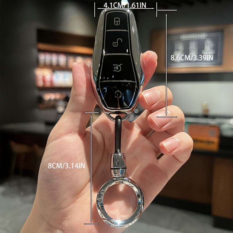 Universal Soft TPU Car Key Case for Remote Control Cover Black Protecti