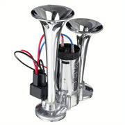 Universal Dual Air Horn System for 12V Vehicles with Compressor