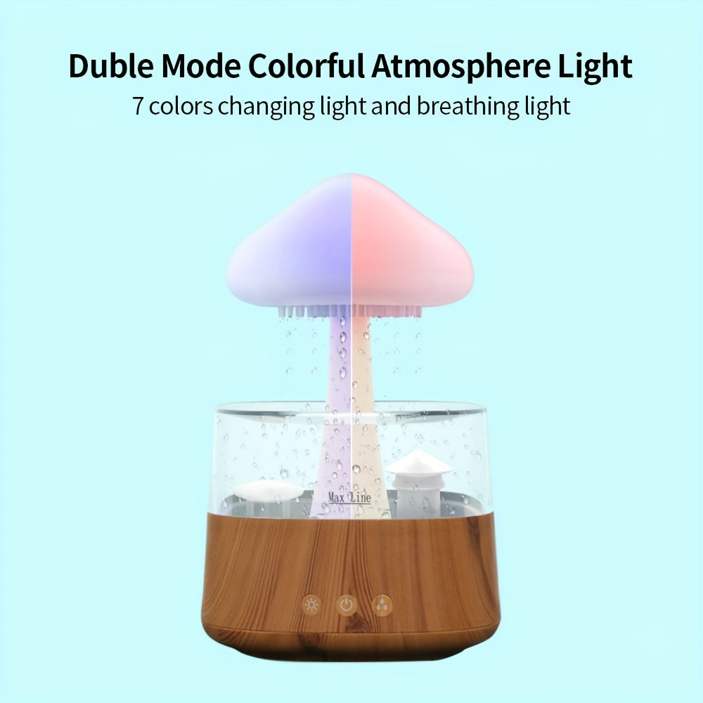 Увлажнитель с белым шумом дождя и дизайном радуги, облака и дерева