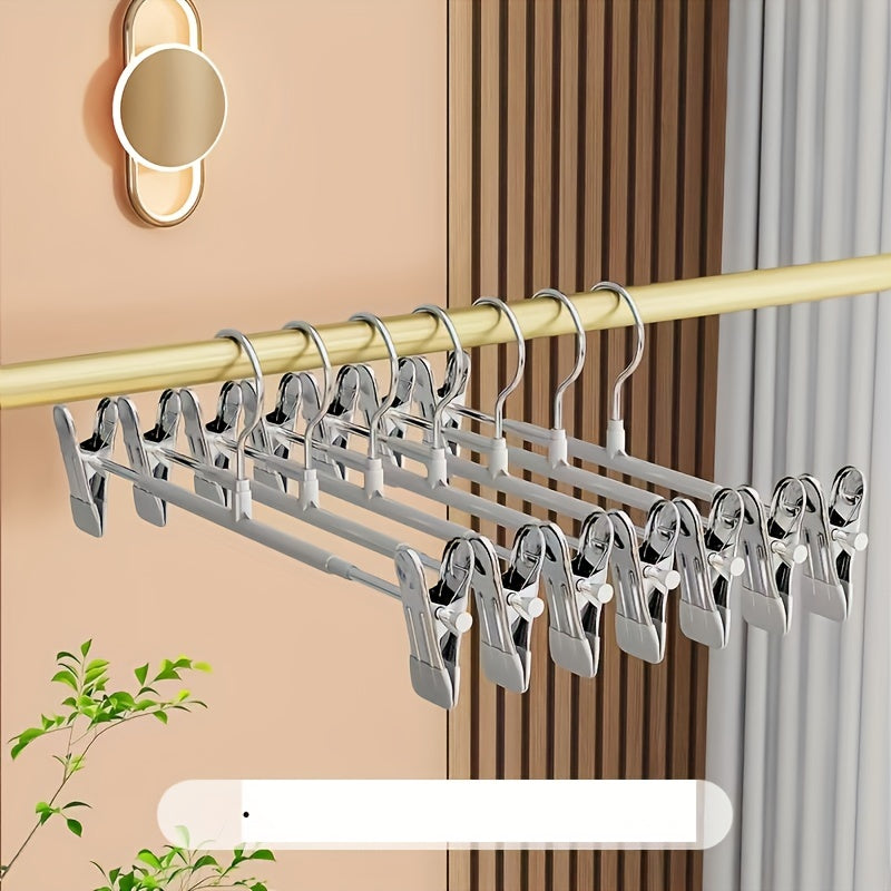 Clips para ropa de acero inoxidable de alta resistencia, sin deslizamiento, para colgar ropa en armarios, pantalones, dormitorios