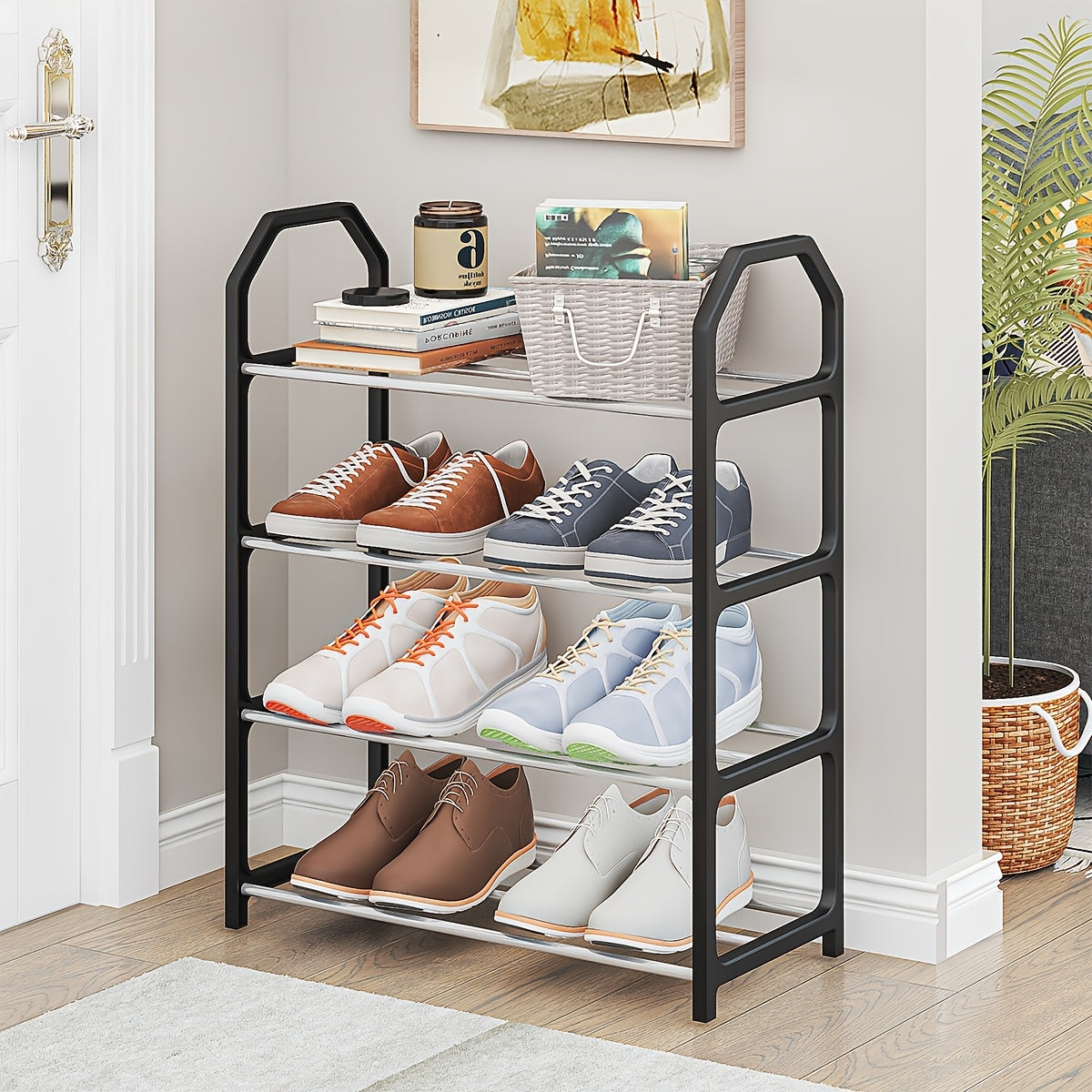 Multi-Layer Shoe Shelf Cabinet for Household and Rental Storage