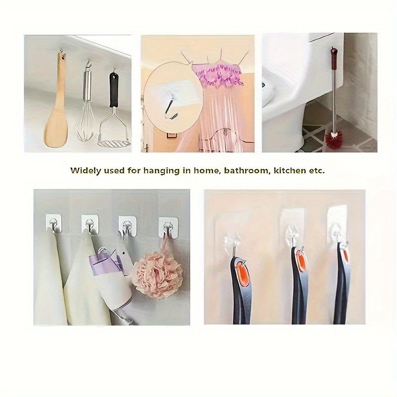 Multi-Functional Single-Head Kitchen Hook with Sticky Backing for Hanging Items