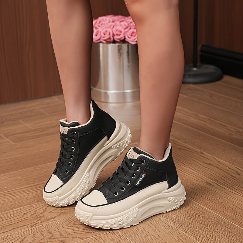 Women's Winter Sneakers Comfortable Versatile Casual Shoes with Height Increase