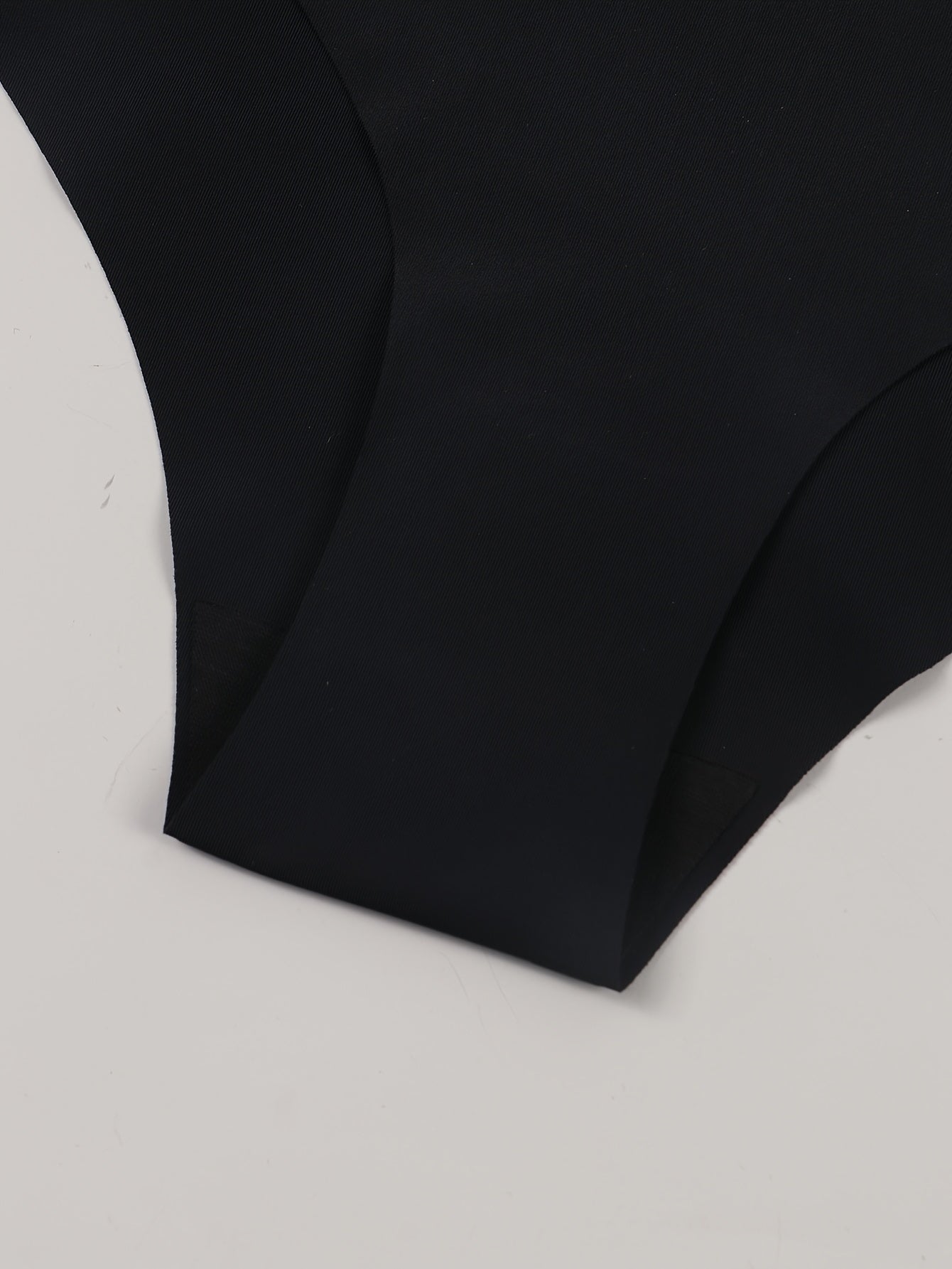 Black Nylon Triangle Thong Lingerie with Glitter Gold I Love My Husband Message