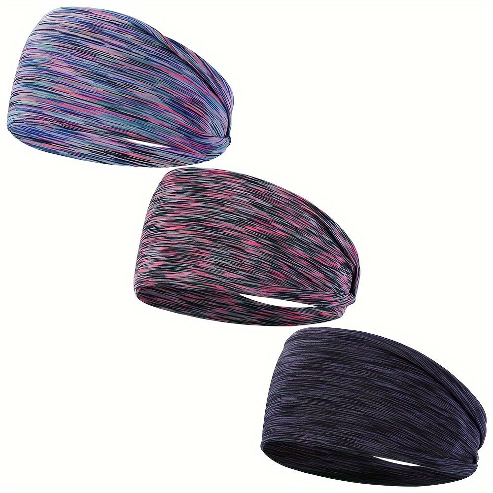 Uniseks polyesterli teri chiqaruvchi chiziqli boshqalari 3-to'plam yugurish, sport zalida, yoga uchun