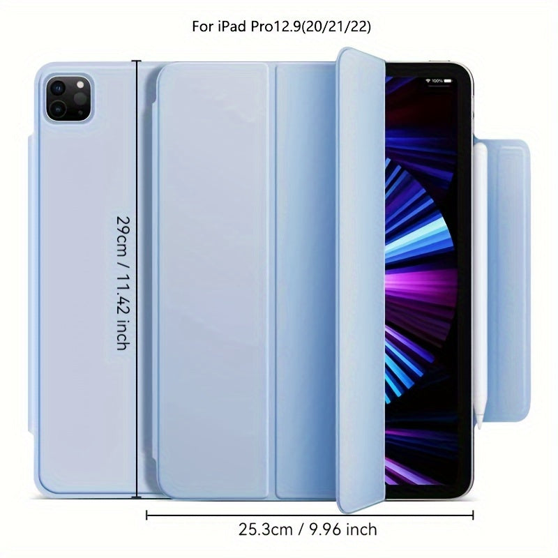 iPad Mini 6, Air 4/5, Pro 11 2022, Air 6 11inch 2024 uchun sun'iy charm aqlli qop. Qalam ushlagichi, kuchli magnit yopilishi va ultra ingichka dizayni bilan egiluvchan qattiq qopqoqni o'z ichiga oladi.