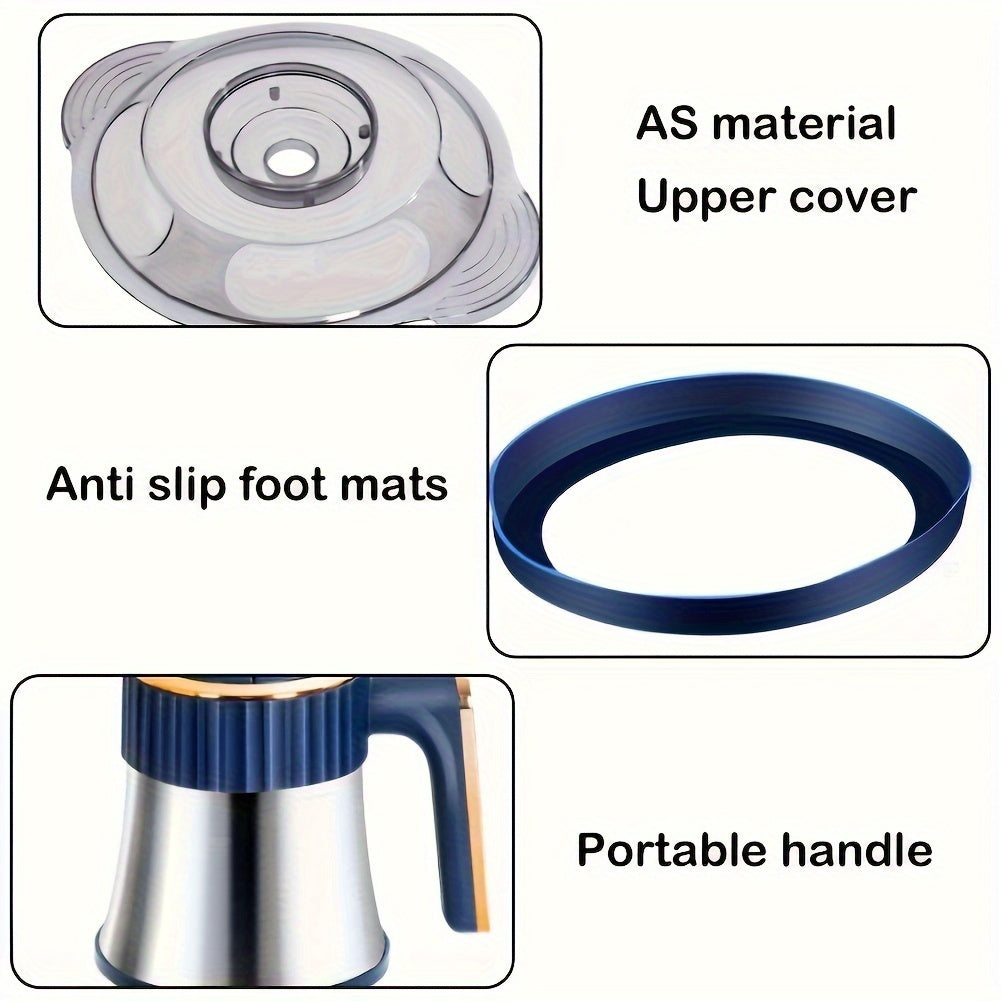 5L Нержавеющая сталь Кухонный комбайн с 6-лезвийной системой - Быстрая мясорубка и нарезка овощей, мощный кухонный гаджет для лука, чеснока, салатов и детского питания, вилка для США.