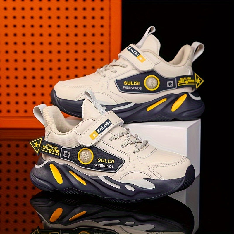 Kids Waterproof Sports Shoes for Boys Autumn Winter EVA Sole Casual Sneakers