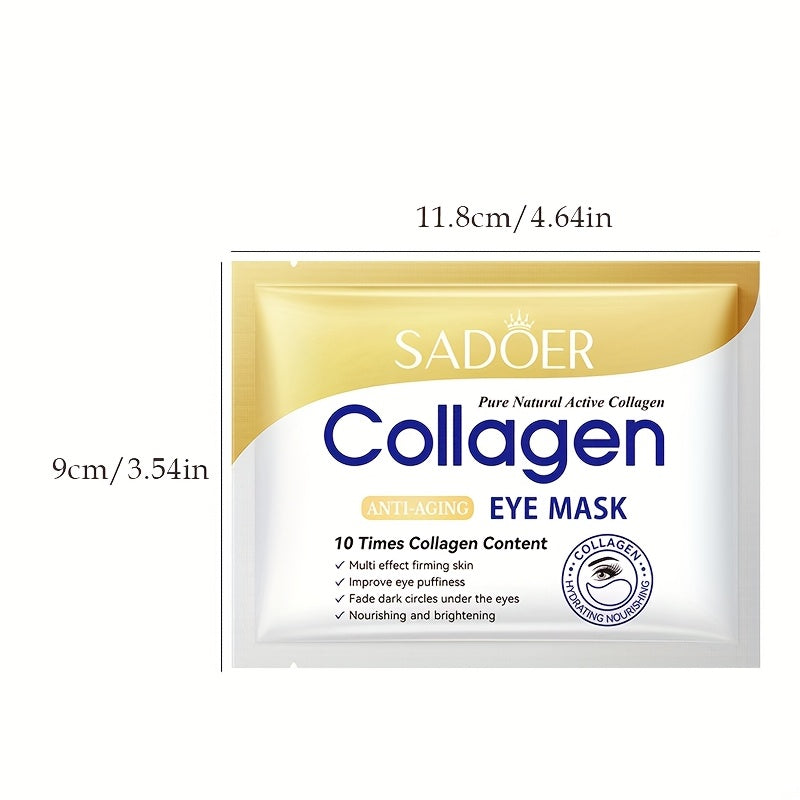 Unisex Collagen Eye Masks 7.5g Anti-Aging Dark Circles Brightening Moisturizing