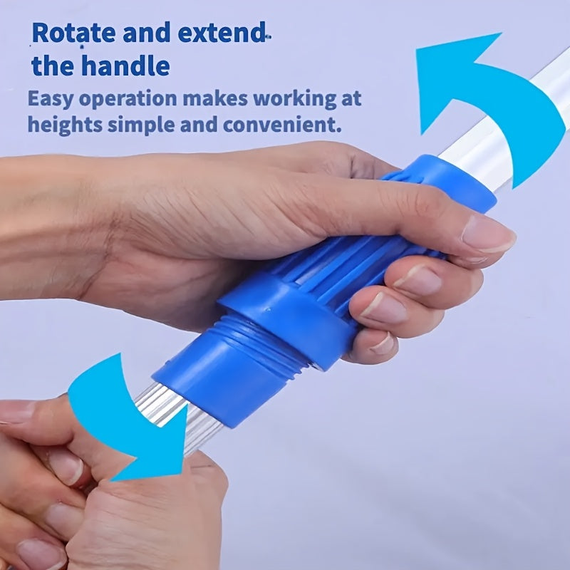 Cuatro raspadores de vidrio retráctiles para limpieza de ventanas, duraderos y fáciles de usar