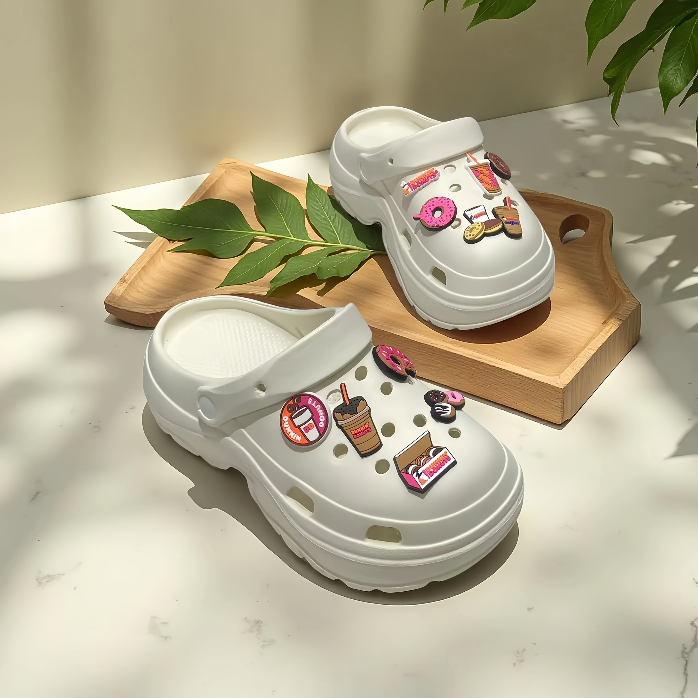 Girls Summer Sandals EVA Slip-On Donut Accessories Casual Comfort