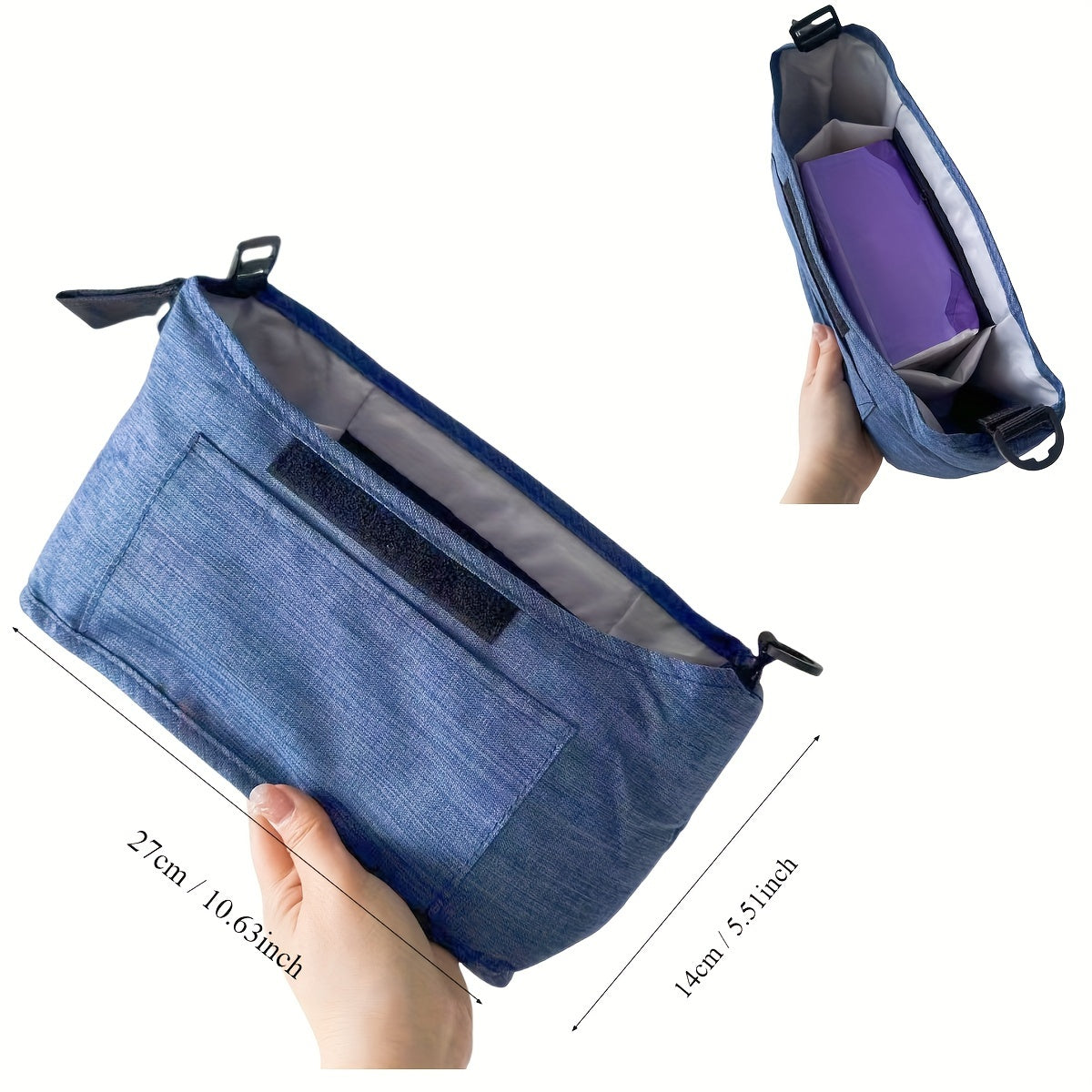 Stroller Organizer Bag with Diaper Pouch Cup Holder and Shoulder Straps for Baby Care