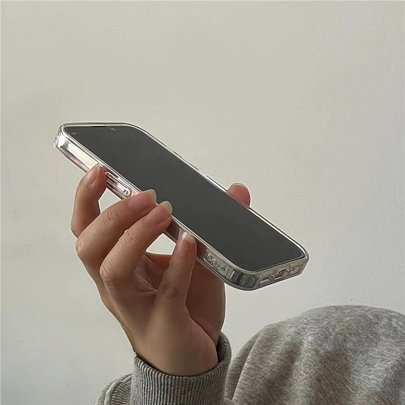 Розовый градиентный водяной рябь TPU чехол для iPhone 11 12 13 14 15 16