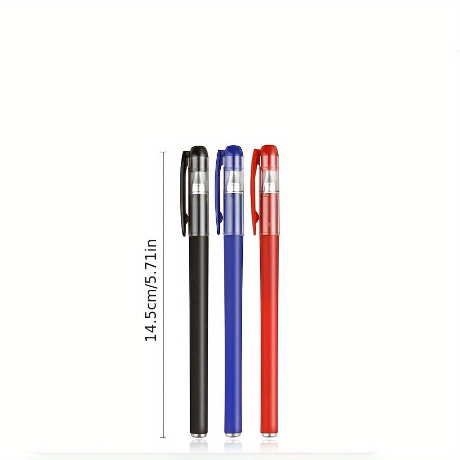 Set of 30 Fine Tip Gel and Ballpoint Pens with Screw Cap for Professionals and Students