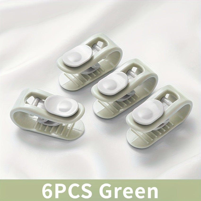 Set of 6 Bed Sheet Clips with Quilt, Blanket, and Anti-Run Fixing Devices