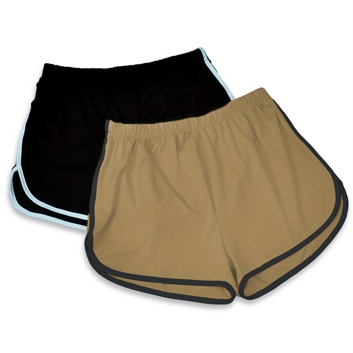 Женские брюки для сна большого размера в контрастных цветах, комплект из 2 шт.