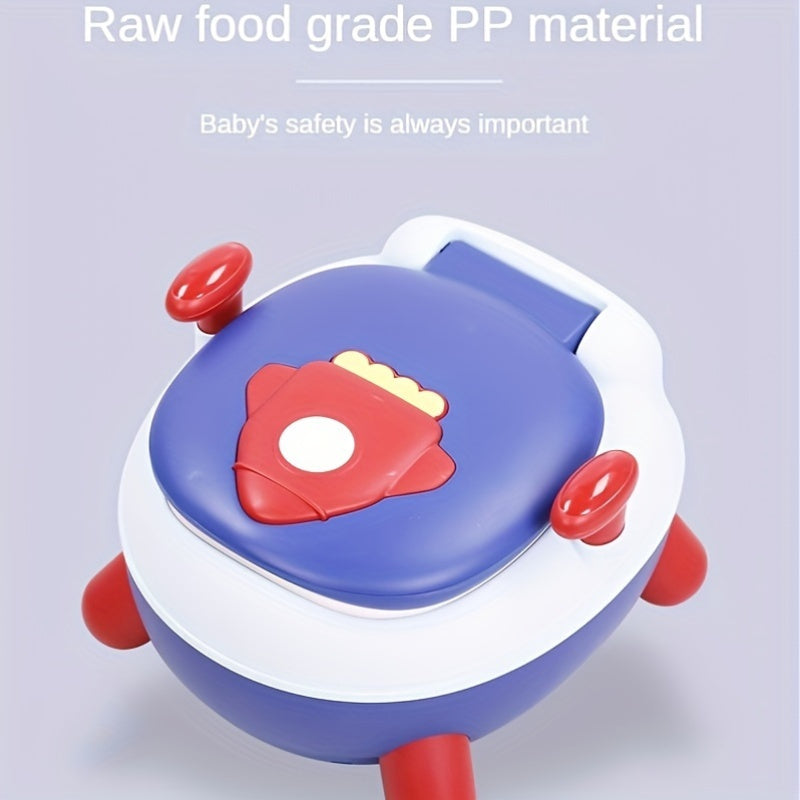 Kids Potty Chair for Toddlers 8 Months to 6 Years Rocket Pattern Plastic Safe PP