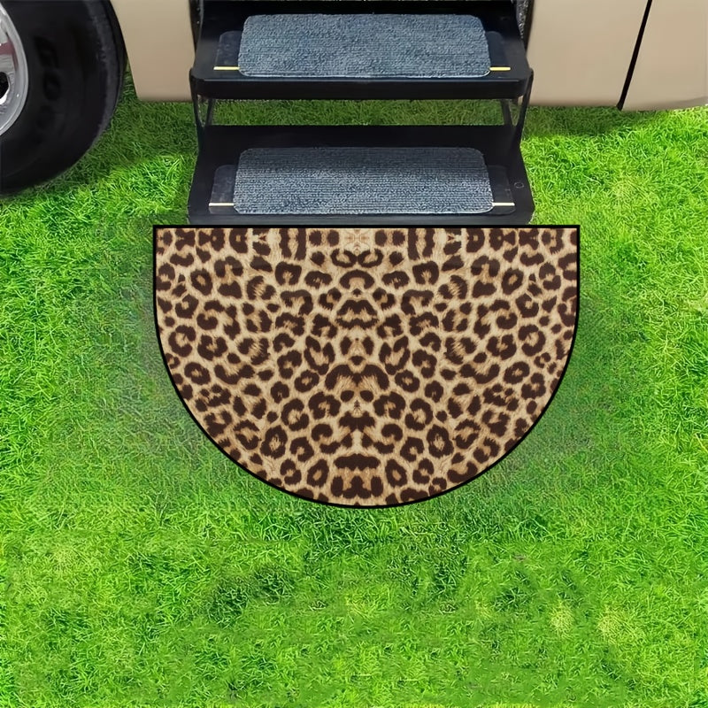 Printed RV Non Slip Floor Mats Bathroom Entrance Polyester Fiber