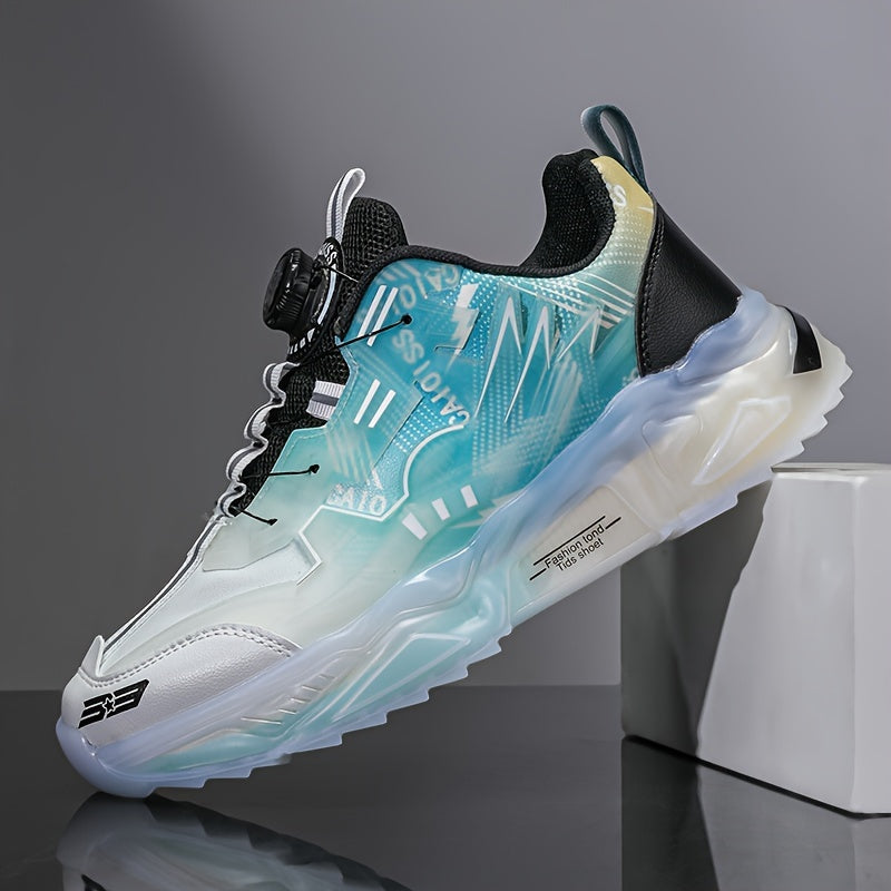 Fashion Sneakers for Men Women Lace-Up Round Toe EVA TPU Sole Casual Street Style