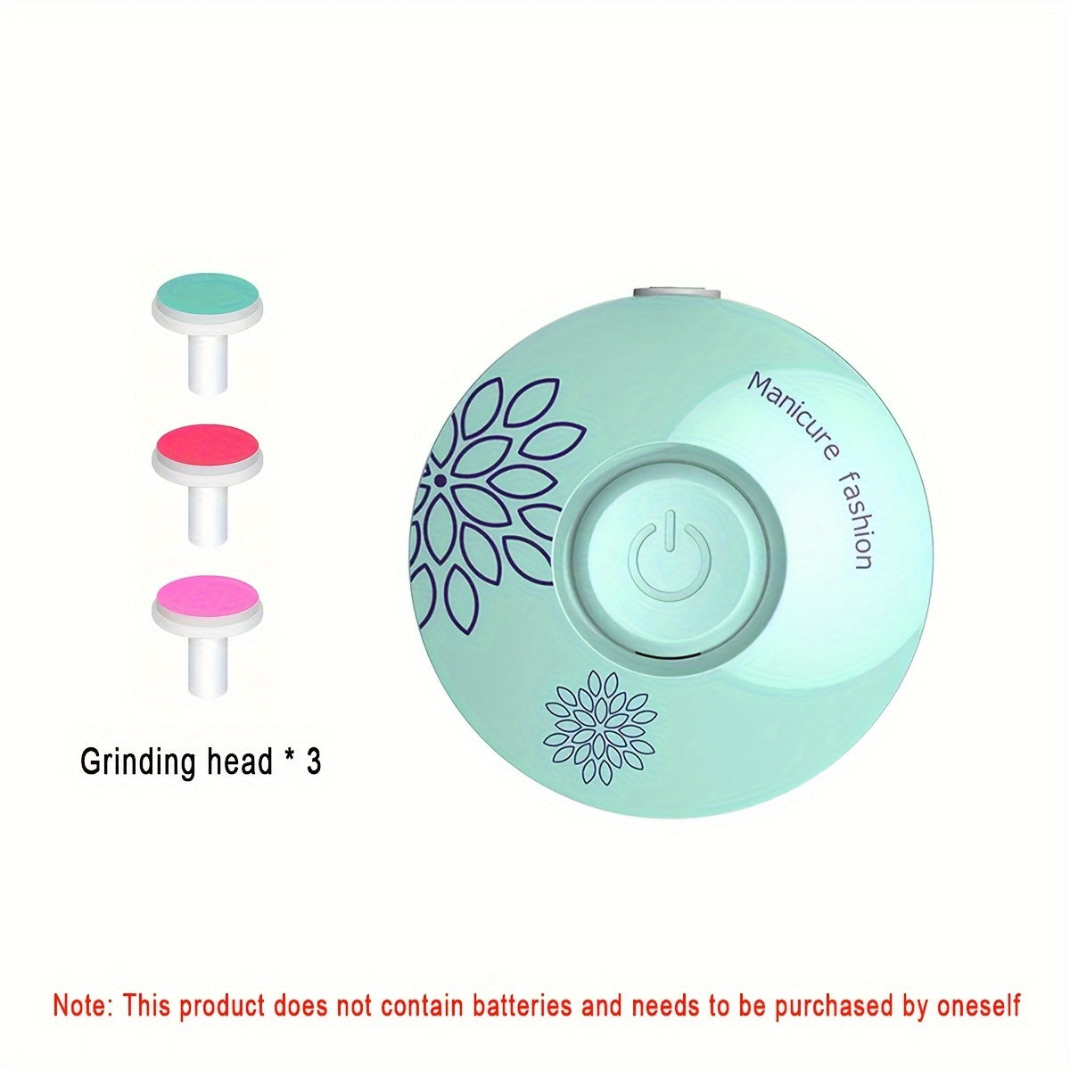 Kids and Teens Nail Care Kit Portable Electric Manicure Set Green