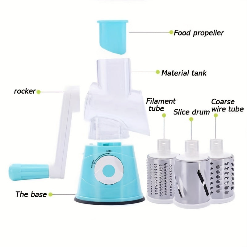 Vegetable Slicer and Grater Set, Manual Food Chopper, Kitchen Gadgets