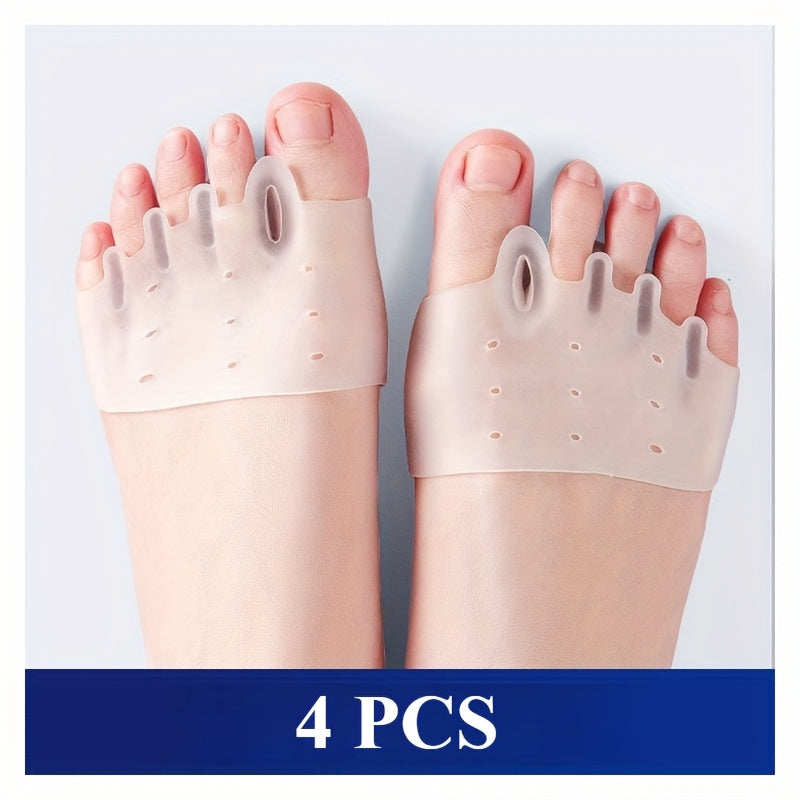 Unisex Silicone Toe Separators 2 Pairs Breathable Honeycomb Gel Foot Care