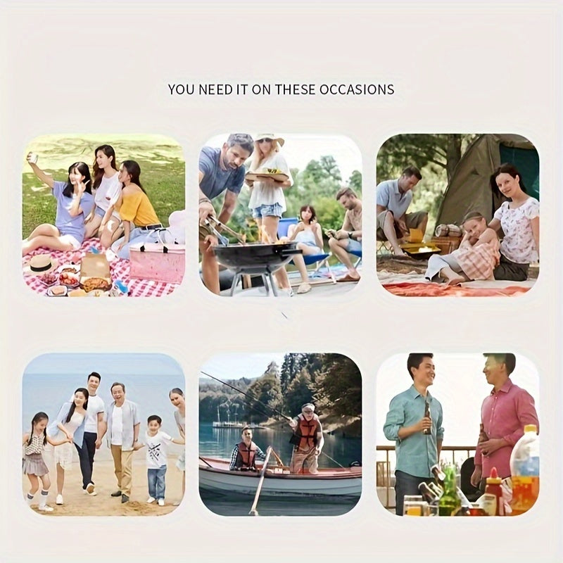 Складная плетёная корзина для пикника из Oxford, с изоляцией, большая водонепроницаемая складная сумка-холодильник