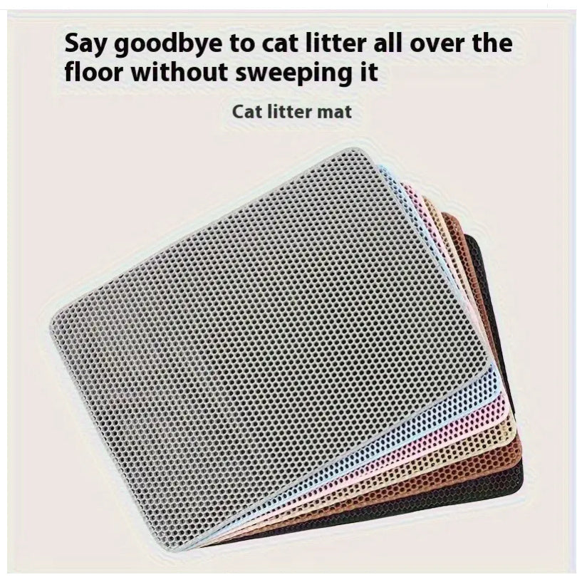 XL Double-Layer EVA Cat Litter Mat Waterproof Anti-Slip Urine Resistant Easy to Clean Durable Odorless 6 Colors
