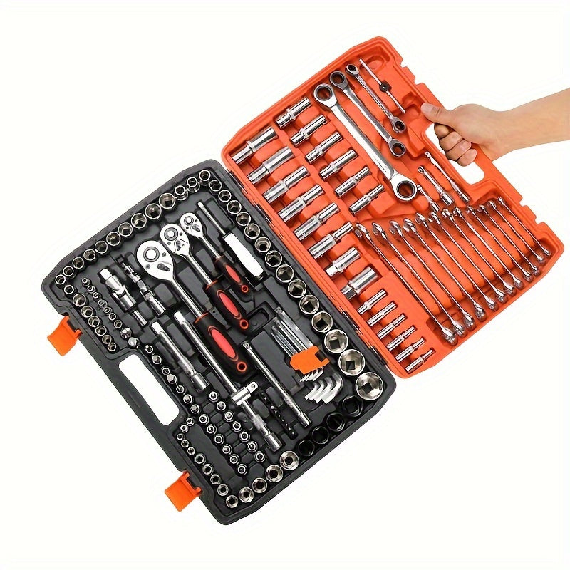 High Carbon Steel Auto Repair Tool Kit 6pcs Portable Ratchet Wrench Set