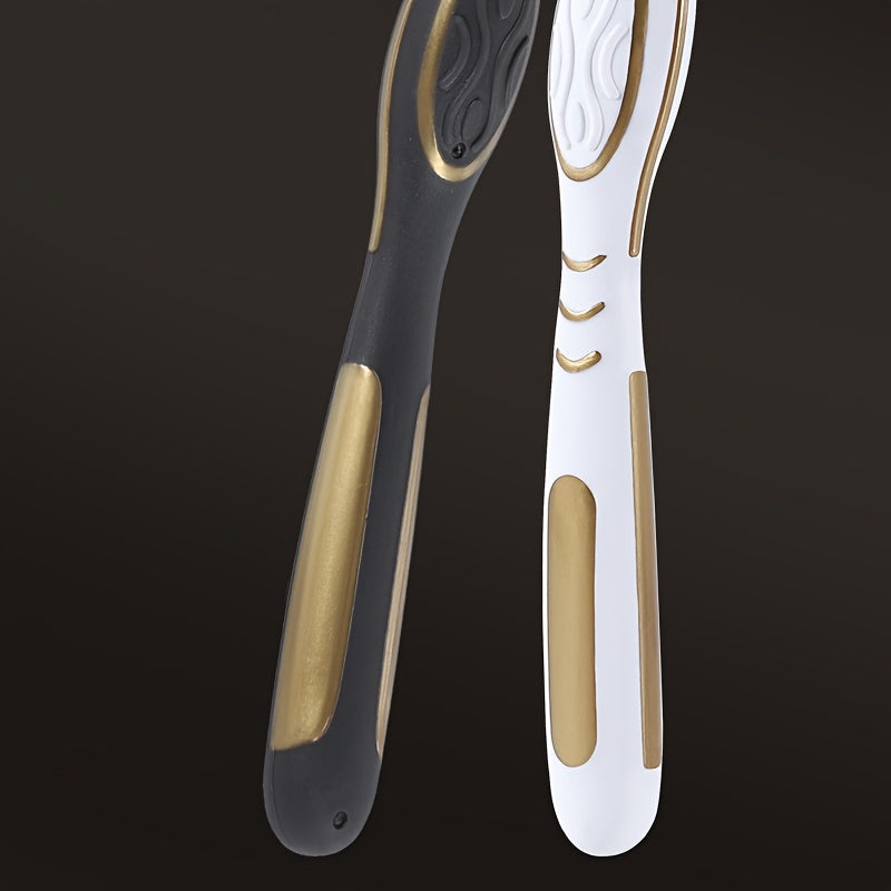 Soft Bristle Toothbrush Pack of 6 for Men with Full-Size Head Unscented Deep Cleaning Gum Care