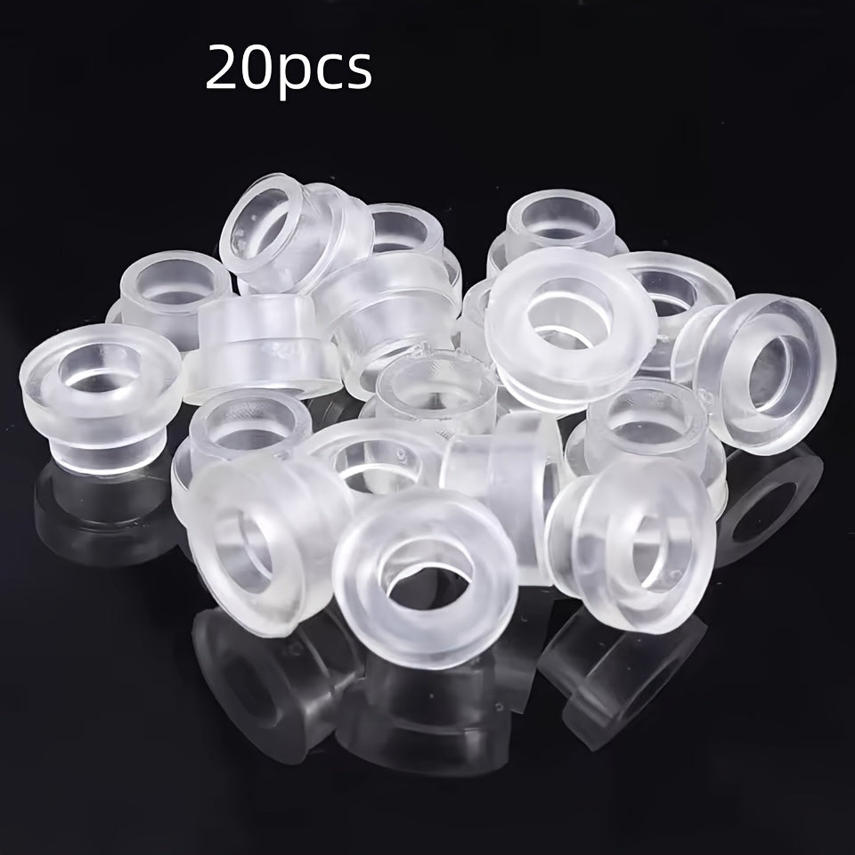 Universal silikon kran muhrlash qopqog'i, plastik quvur uchun suyuqlik o'tkazmaydigan muhr halqasi, qulflanadigan qisqich bilan kauchuk quvur to'siqi, uy quvurlarida suv o'tkazmaydigan kran muhr yuvgichi.