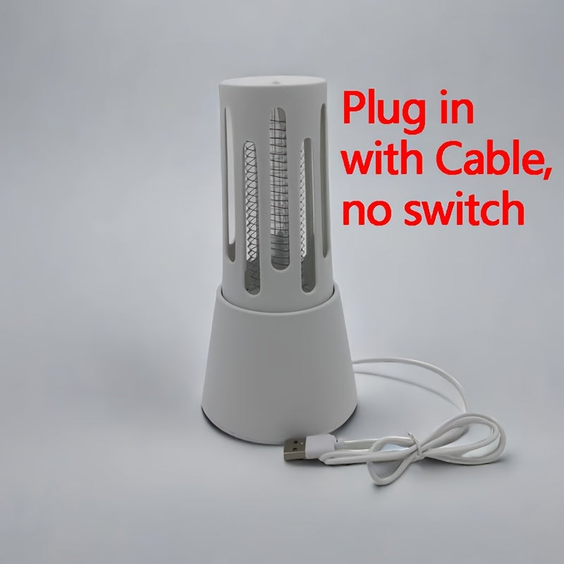 Elektr moskita o'ldiruvchi, zararkunanda qutqaruvchi, USB ulanishi bilan, ko'k va binafsha nur bilan uy va lager uchun.