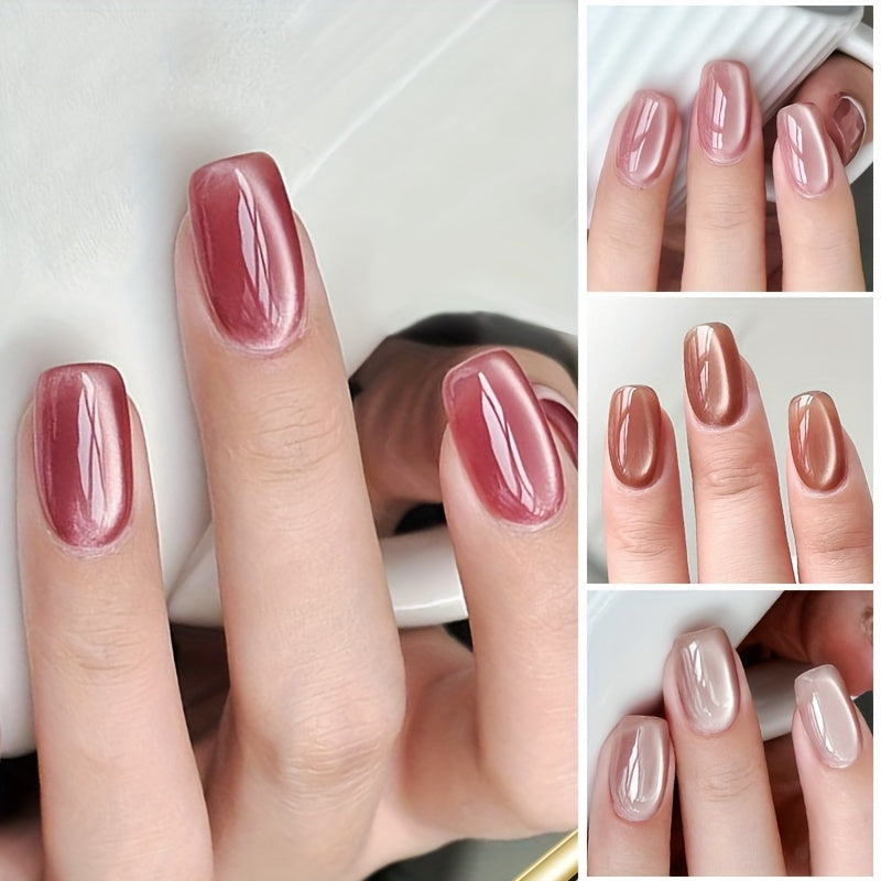 Unisex Sparkling Cat Eye Gel Nail Polish Reflective Brightening 10ml