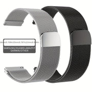 Stainless Steel Watch Band for Galaxy Watch 5/4/3 41mm Soft Loop Magnetic Mesh Strap