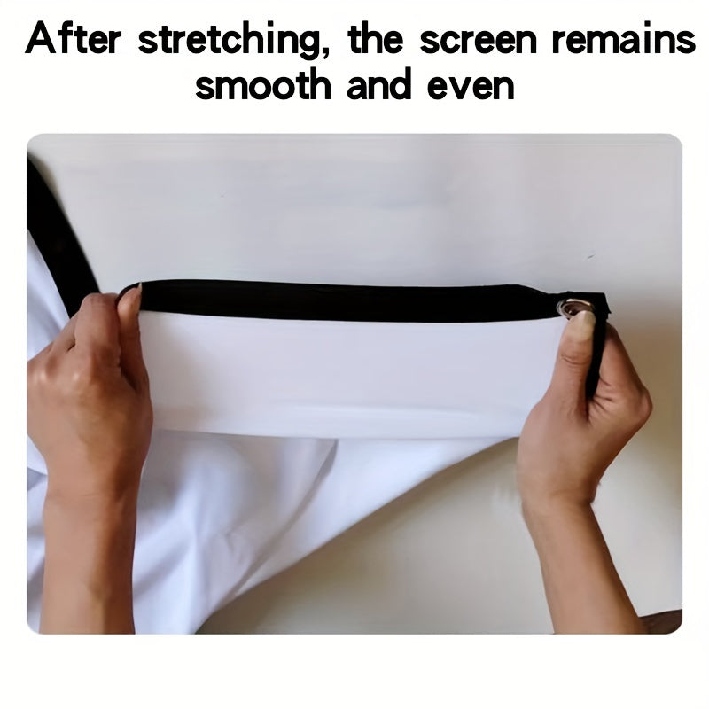 Two-Sided 4K Projection Screen Polyester Fabric Space-Saving Large for Home Theater