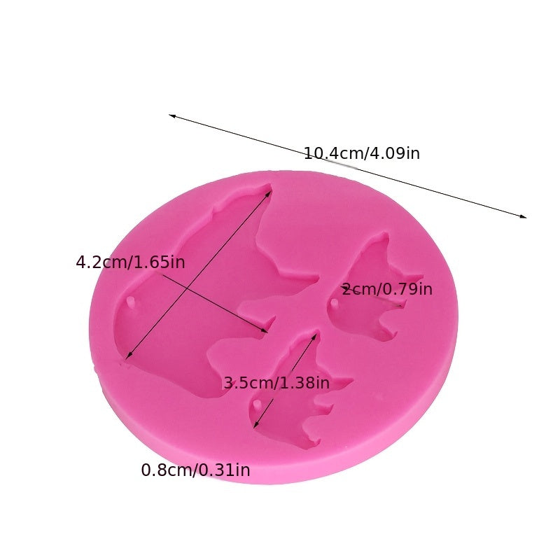 1 dona silikon qolip, ona va kuchuk ayiq dizayni - kalitlar, shirinliklar, pechene va DIY hunarmandchiliklar tayyorlash uchun mukammal, toksik bo'lmagan va oziq-ovqat darajasida.