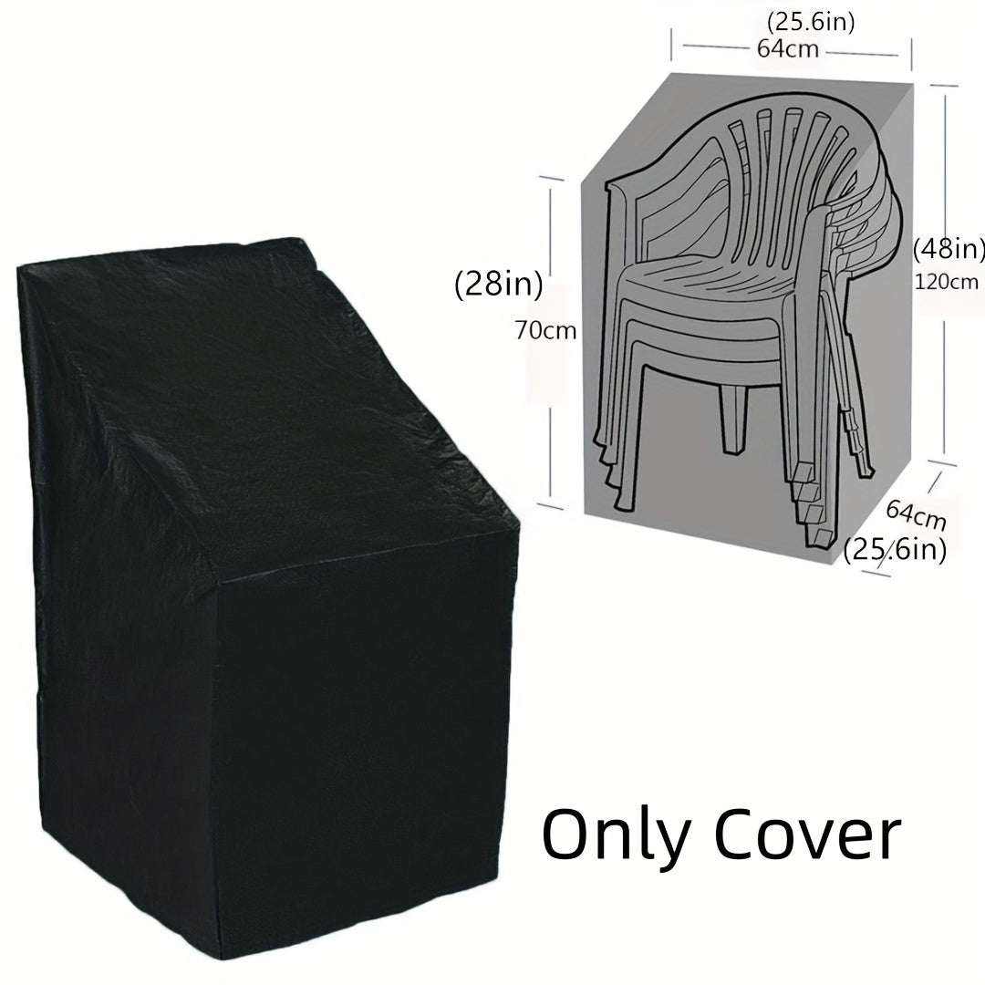 Outdoor Furniture Cover Waterproof 210D Oxford Cloth Black for Patio Chairs