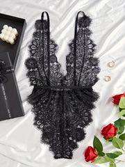 Women's Lace Teddy Bodysuit Sexy Lingerie for Nightwear and Intimate Wear