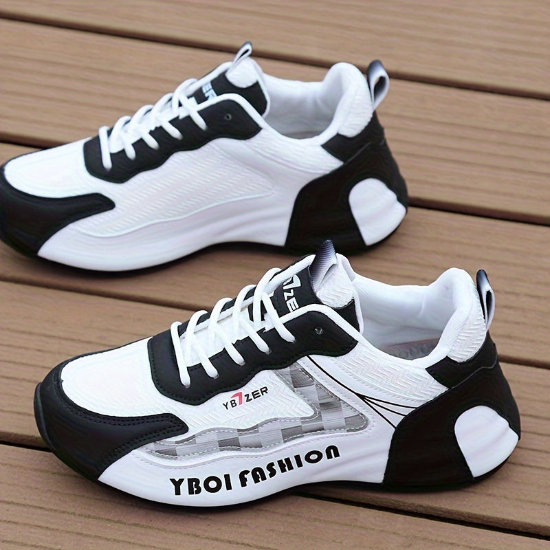 Men's Breathable Low Top Training Sneakers Non-Slip Durable for Outdoor Jogging and Travel